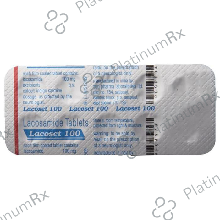 Lacoset 100mg Tablet 10s