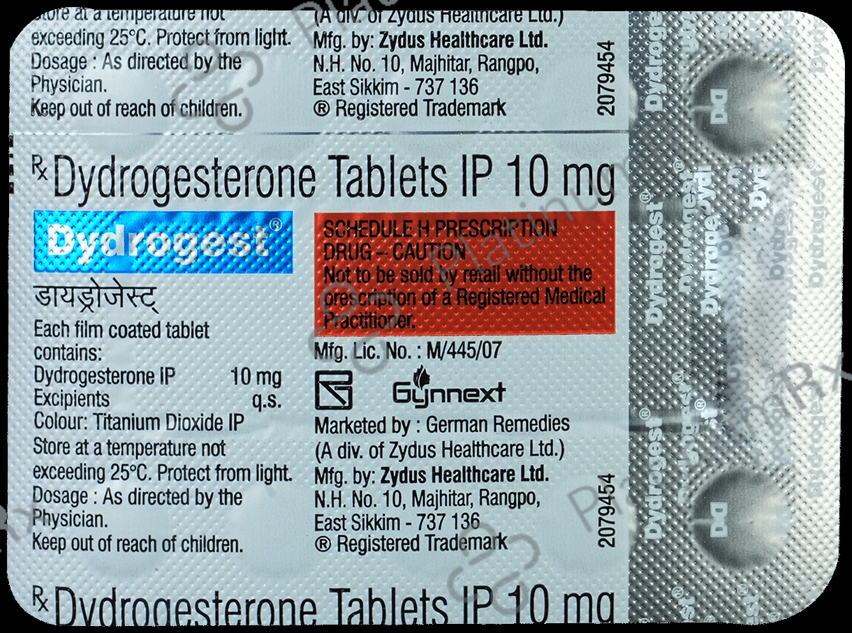 Dydrogest 10mg Tablet 10s
