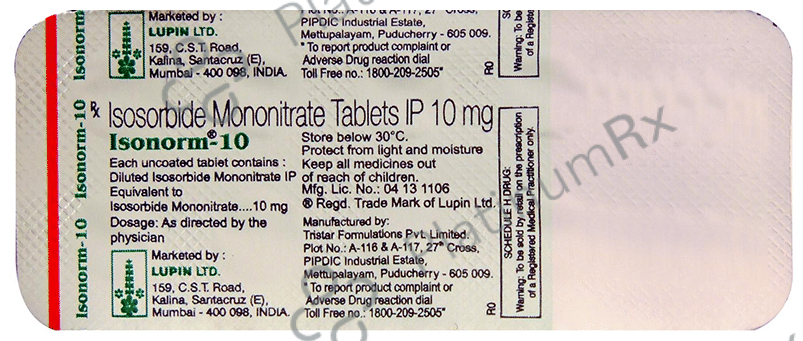 Isonorm 10mg Tablet 10s