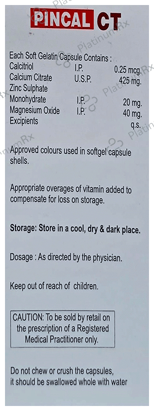 Pincal CT Softgel Capsule