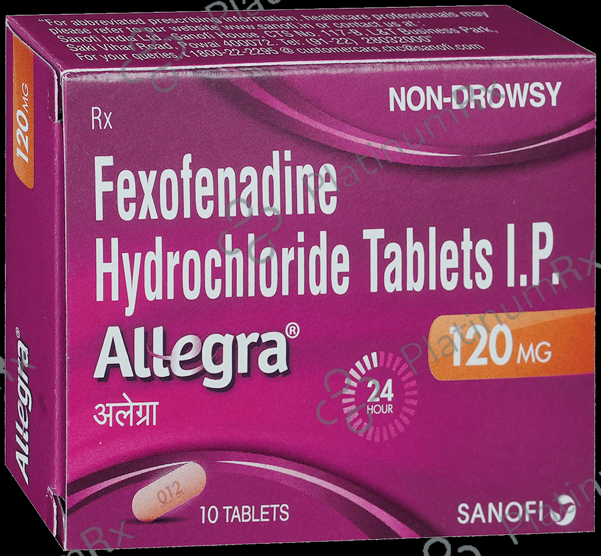 Allegra 120mg Tablet 10s
