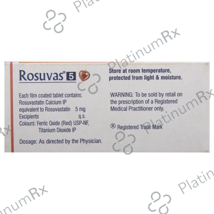 Rosuvas 5mg Tablet 15s