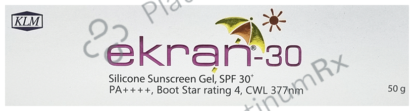 Ekran - 30 Silicone Sunscreen SPF 30+ PA++++ - Water Resistant Gel