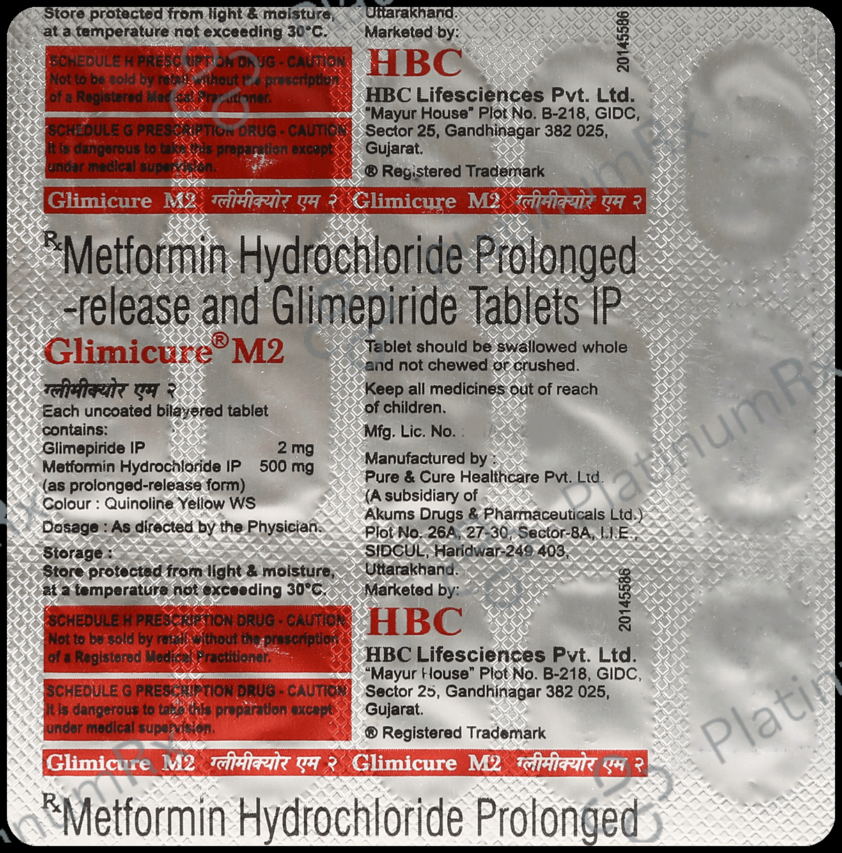 Glimicure M 2/500mg Tablet 15s