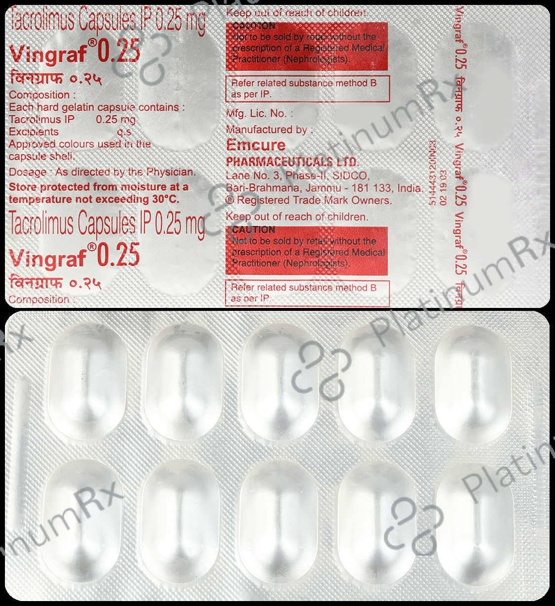 Vingraf 0.25 Capsule