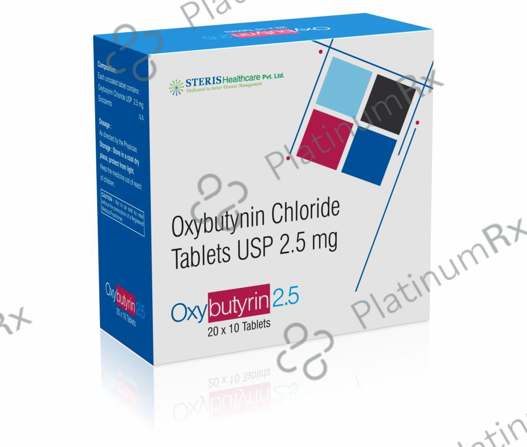 Oxybutyrin 2.5mg Tablet 10s
