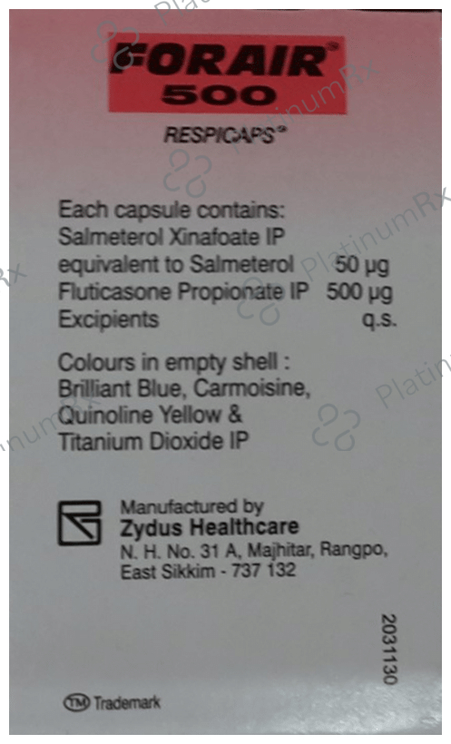 ForAir 500/50mcg Respicap 30s