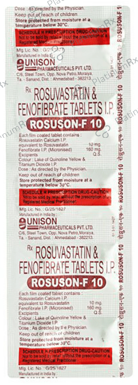 Rosuson F 10/160mg Tablet 10s