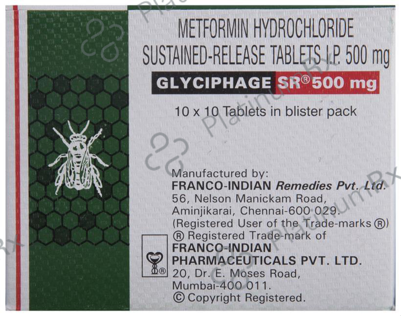 Glyciphage 500mg SR Tablet 10s