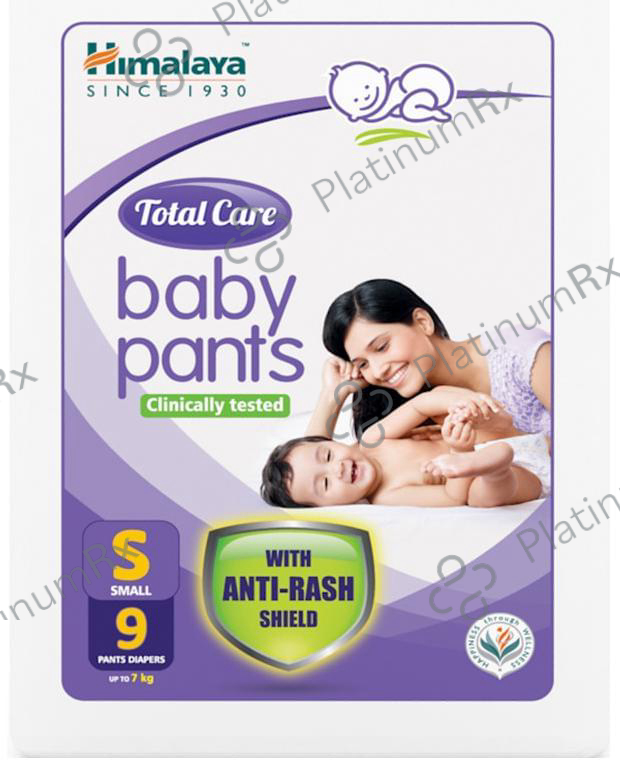 Himalaya Total Care Baby Pants - With Anti-Rash Shield & Wetness Indicator - Size Small 9 diapers