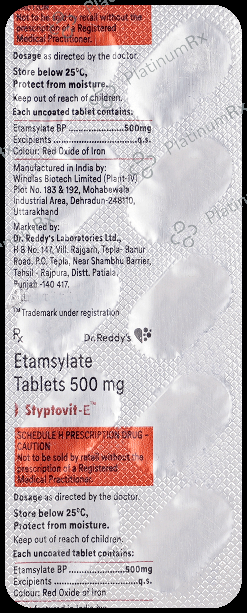Styptovit E 500mg Tablet 10s