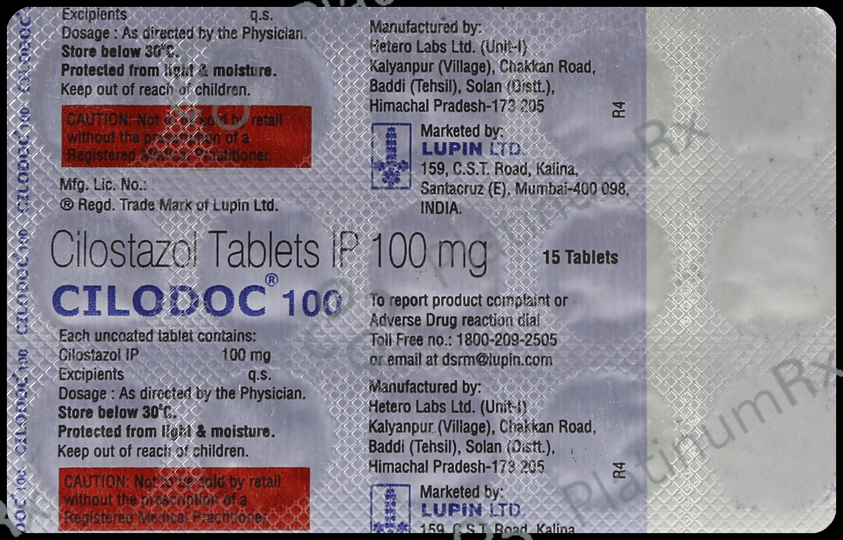 Cilodoc 100mg Tablet 15s