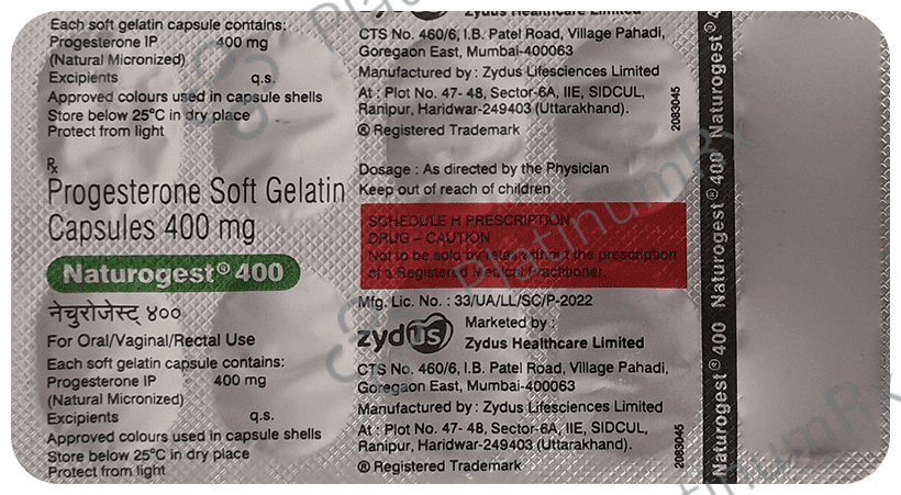 Naturogest SR 400mg Tablet 10s