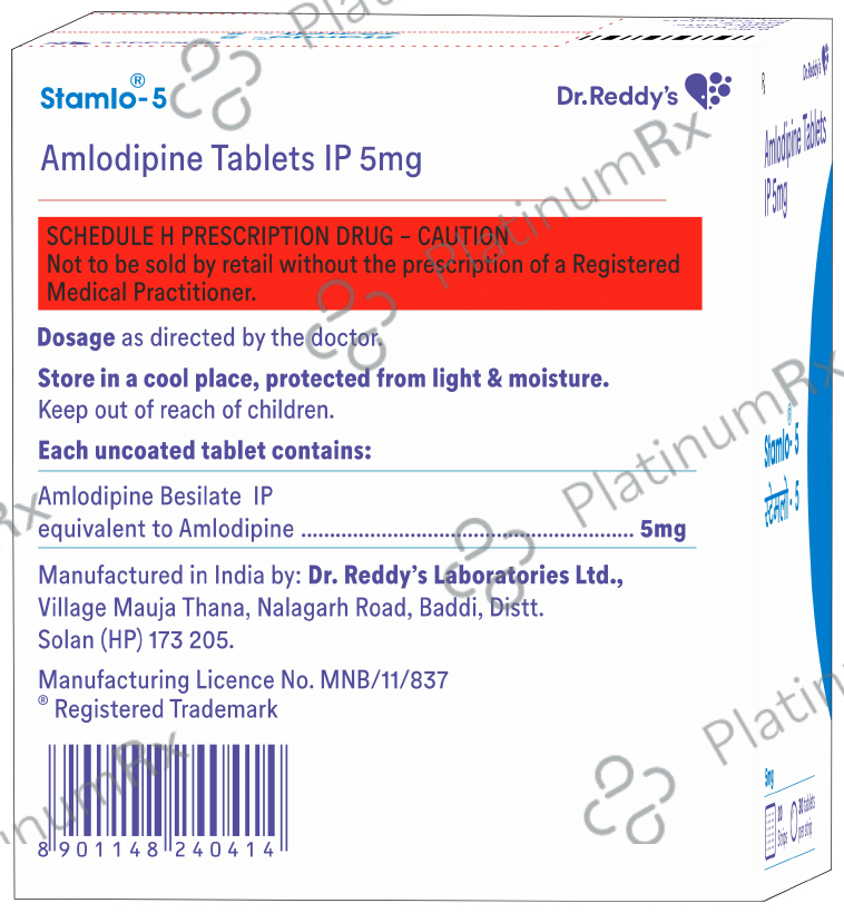 Stamlo 5mg Tablet 30s