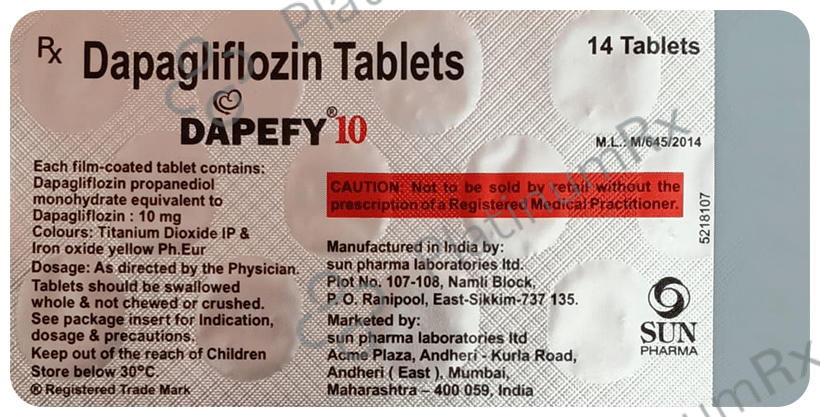 Dapefy 10mg Tablet 14s
