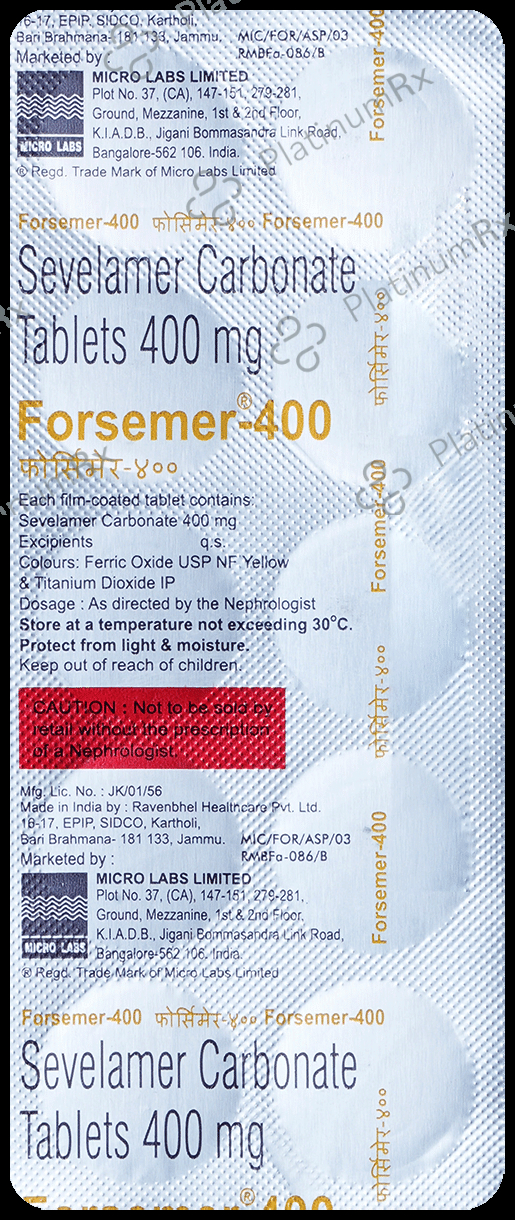 Forsemer 400mg Tablet