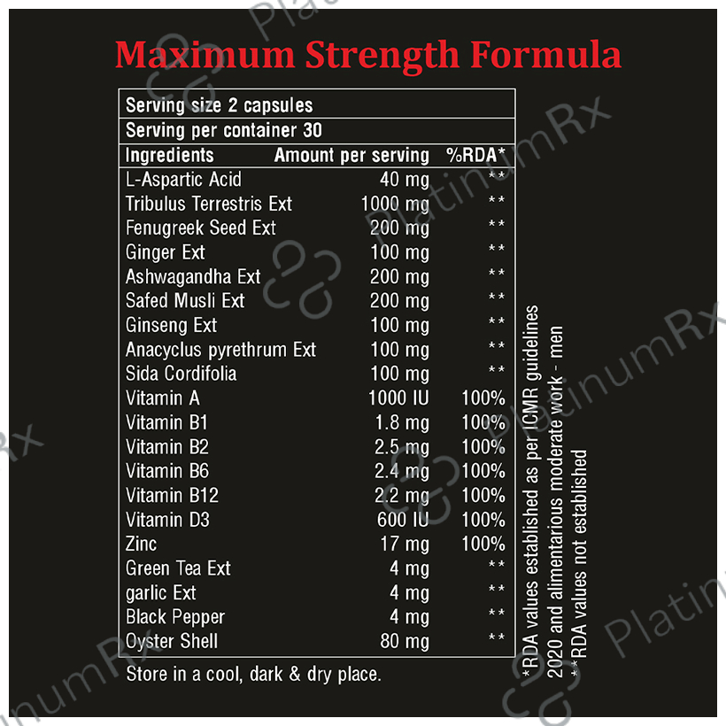 Zeelab Test Xtreme Capsule