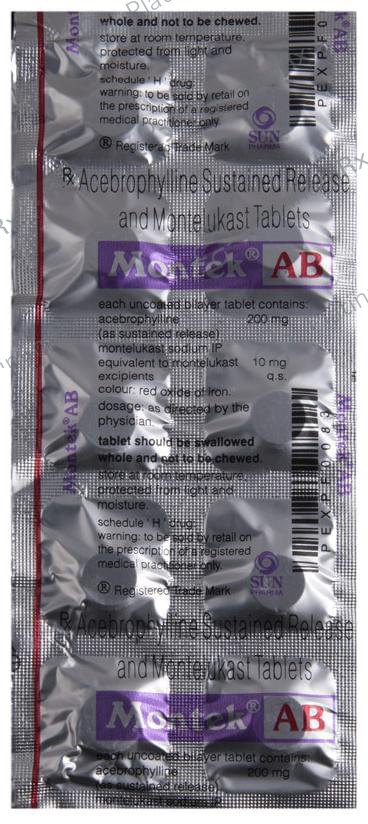 Montek Ab 200/10mg Tablet 10s