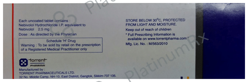 Nebicard 2.5mg Tablet 15s