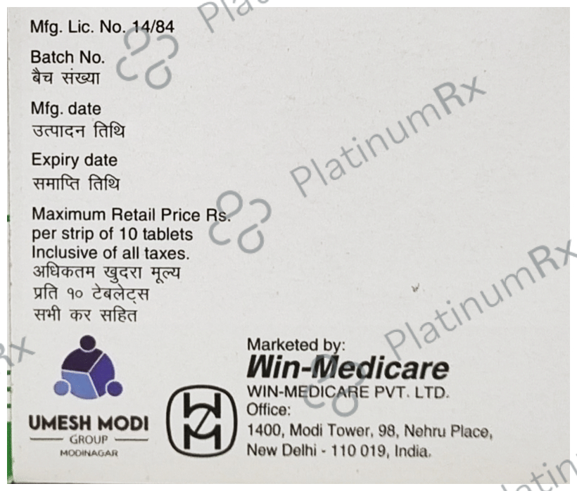 Urgendol P 325 mg/37.5 mg Tablet