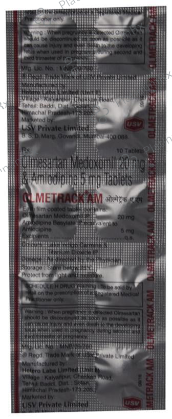 Olmetrack AM 5/20mg Tablet 10s