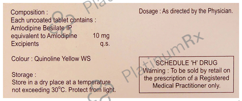 Amlokind 10mg Tablet 10s