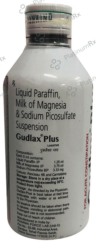 Gudlax Plus Laxative Peppermint Oral Suspension 200ml