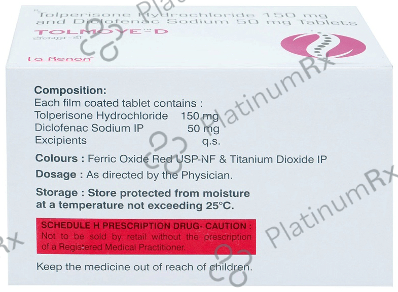 Tolmove D 150mg/50mg Tablet