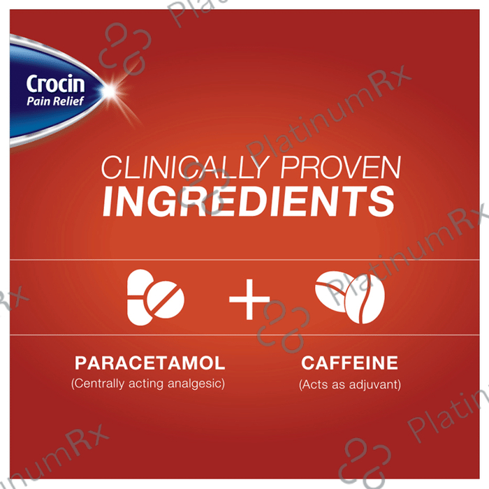 Crocin Pain Relief 50/650mg Tablet 15s
