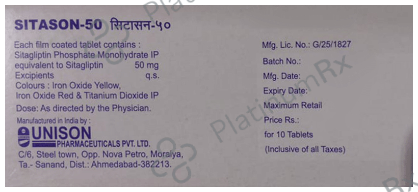 Sitason 50 Tablet