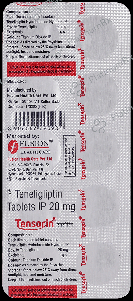Tensorin 20mg Tablet 10s