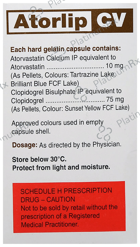 Atorlip CV 75/10mg Capsule 10s