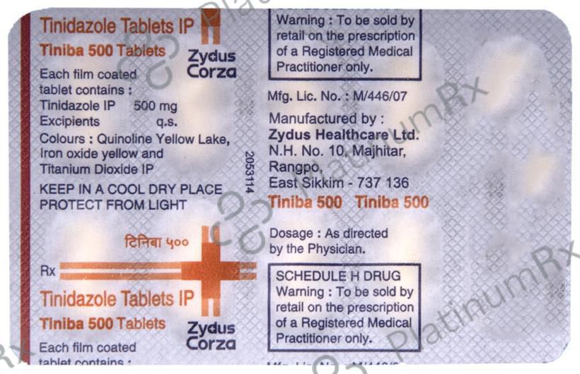 Tiniba 500mg Tablet 10s