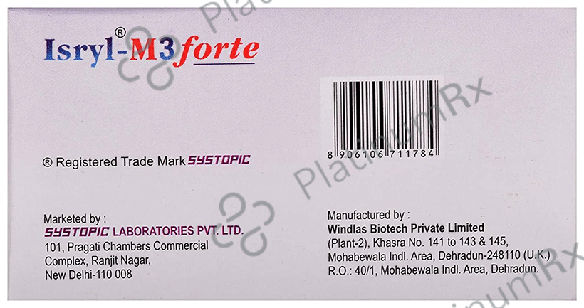 Isryl M3 Forte 3/1000mg Tablet PR 10s