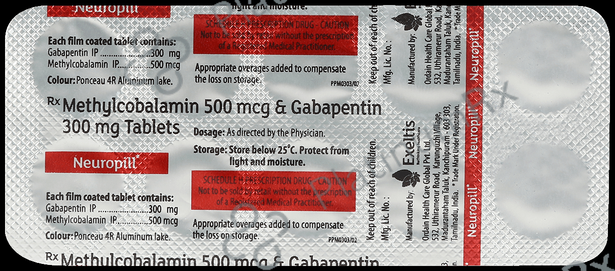 Neuropill Tablet 300/500mcg 10s