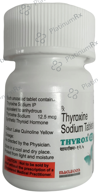 Thyroxine 12.5mcg Tablet 120s