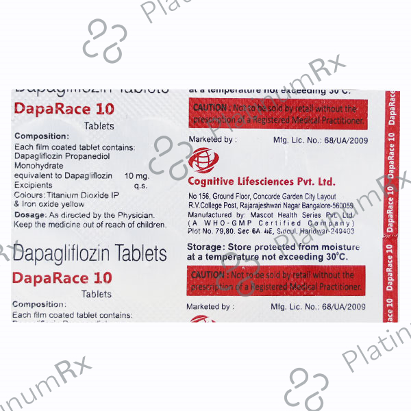 Daparace 10mg Tablet 10s