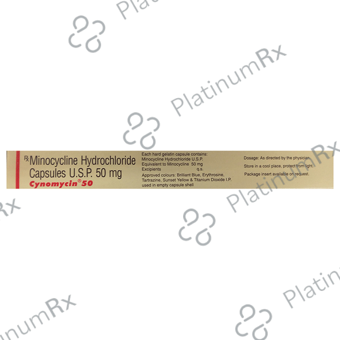 Cynomycin 50mg Capsule 6s