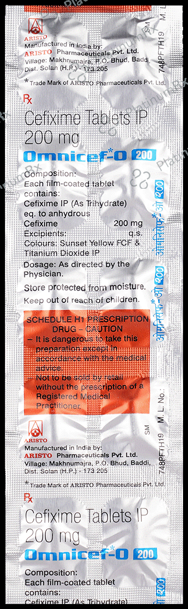 Omnicef O 200mg Tablet 10s