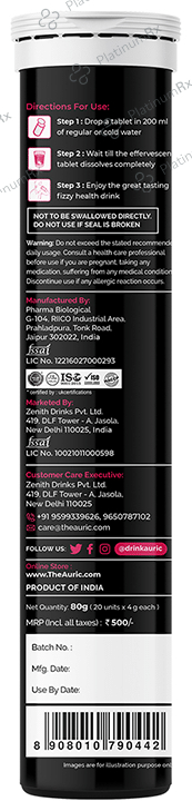 Auric Weight Loss Effervescent Tablet