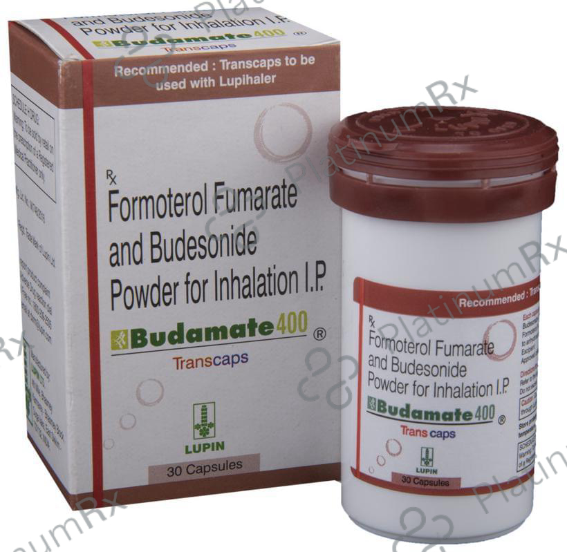 Budamate 6/400mcg Transcaps 30s