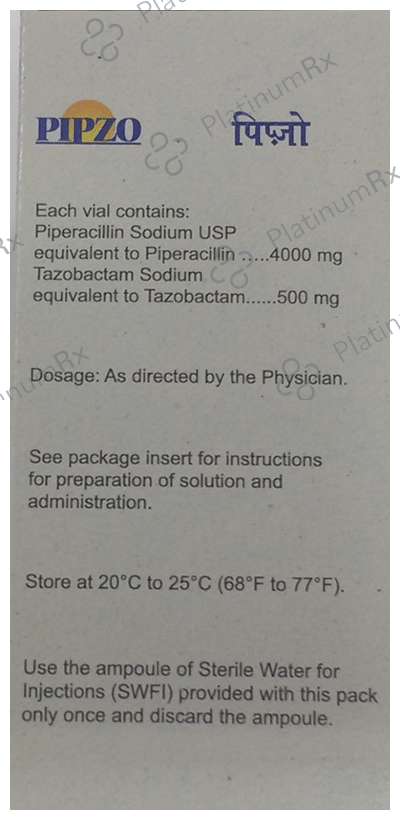 Pipzo 4000/500mg Injection 1s