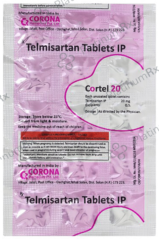 Cortel 20mg Tablet 15s
