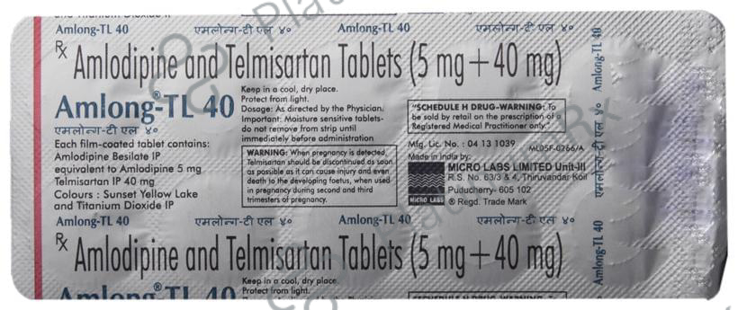 Amlong-TL 40 Tablet 10 tablets