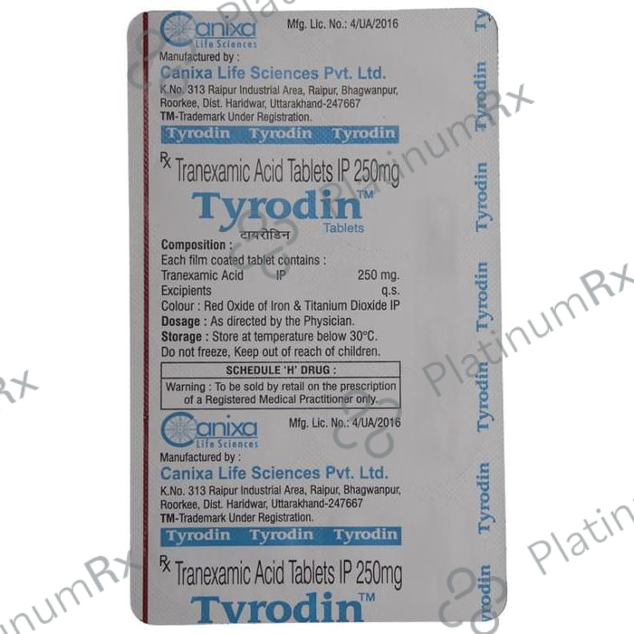 Tyrodin 250mg Tablet 10s