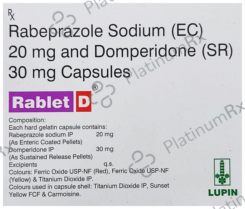 Rablet D 30/20mg Capsule SR 15s