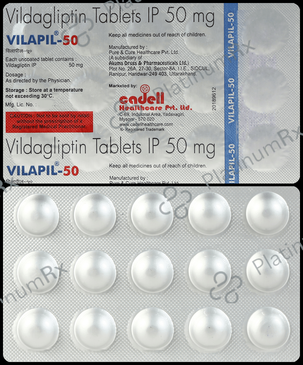 Vilapil 50mg Tablet 15s