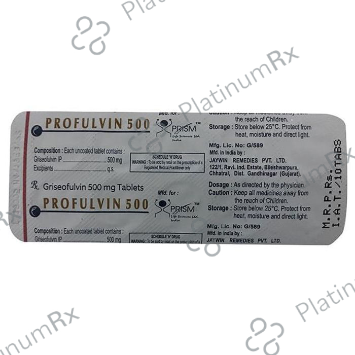 Profulvin 500 Tablet 10s