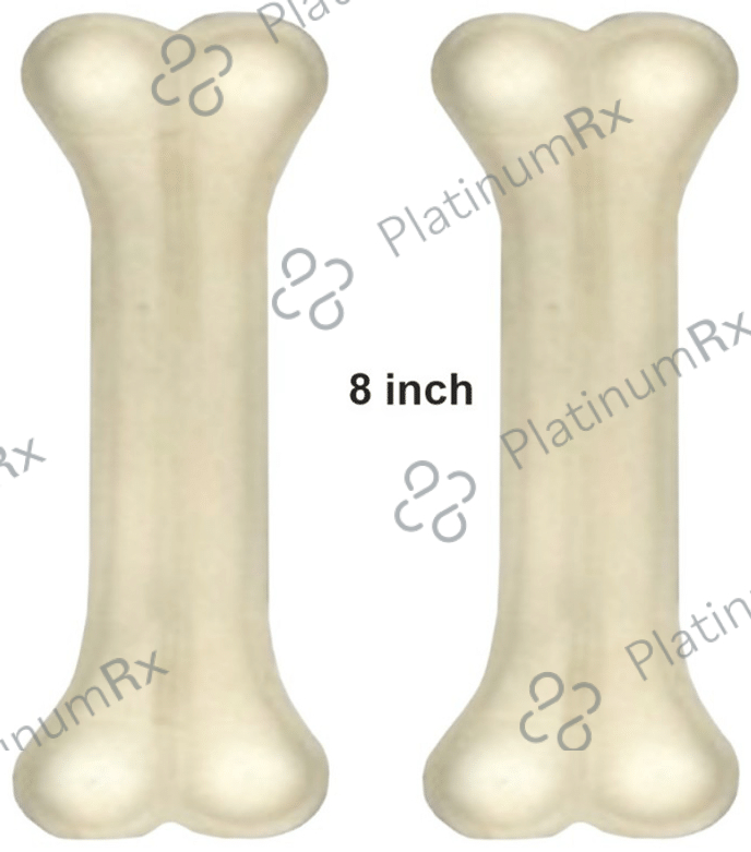 Pawzone 8 inches Chew Bones for Dogs 2 Dog