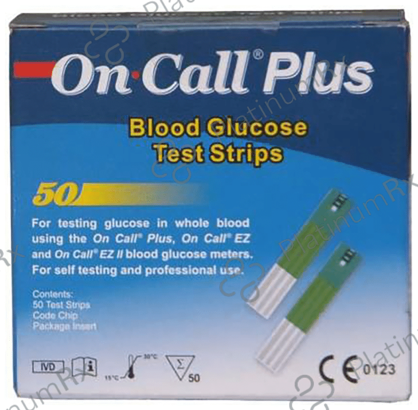 Oncall Plus Blood Glucose Test Strip 50 Test